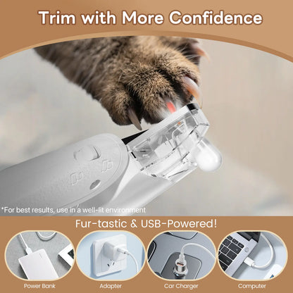Vankoo 2-In-1 Dog Nail Clipper & Paw Hair Trimmer Kit with LED Light, Pet Paw Trimmer Rechargeable & Waterproof – Small Dog Grooming Clippers– Safe for Dogs & Cats Low Noise Pet Shaver #Summervibes #Petlovers