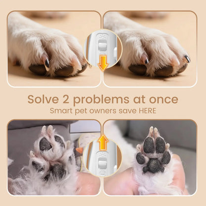 Vankoo 2-In-1 Dog Nail Clipper & Paw Hair Trimmer Kit with LED Light, Pet Paw Trimmer Rechargeable & Waterproof – Small Dog Grooming Clippers– Safe for Dogs & Cats Low Noise Pet Shaver #Summervibes #Petlovers